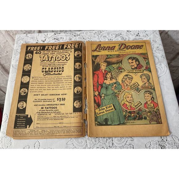 Vintage 1946 Classics Illustrated Lorna Doone No. 32  Comics - Picture 3 of 7